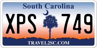 SC license plate XPS749