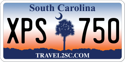 SC license plate XPS750