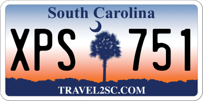 SC license plate XPS751