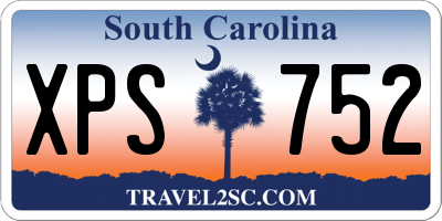 SC license plate XPS752