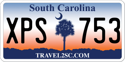 SC license plate XPS753