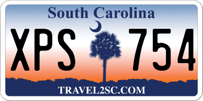 SC license plate XPS754
