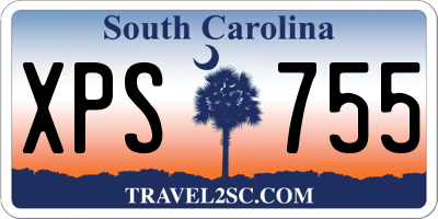 SC license plate XPS755