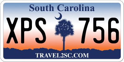 SC license plate XPS756