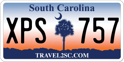 SC license plate XPS757