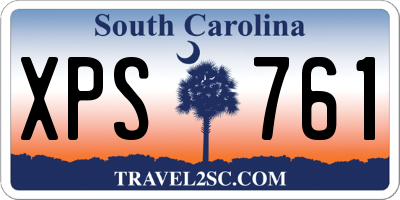 SC license plate XPS761