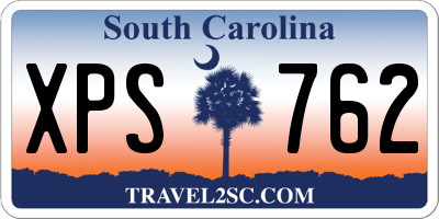SC license plate XPS762