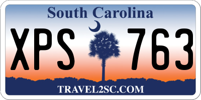 SC license plate XPS763