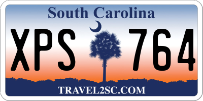 SC license plate XPS764