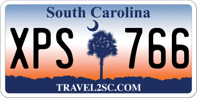 SC license plate XPS766