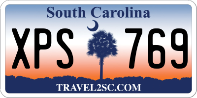 SC license plate XPS769