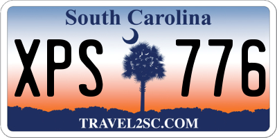 SC license plate XPS776