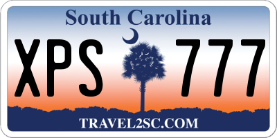SC license plate XPS777