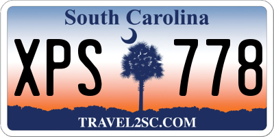 SC license plate XPS778