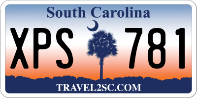 SC license plate XPS781