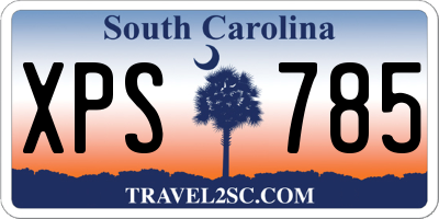 SC license plate XPS785