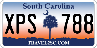 SC license plate XPS788