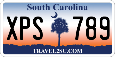 SC license plate XPS789
