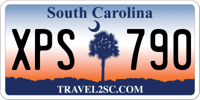 SC license plate XPS790