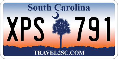 SC license plate XPS791