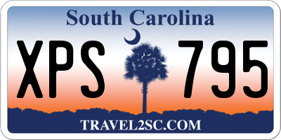 SC license plate XPS795