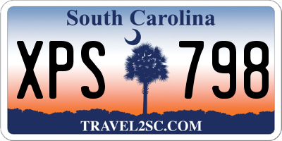 SC license plate XPS798