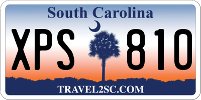 SC license plate XPS810