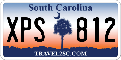 SC license plate XPS812