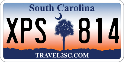 SC license plate XPS814