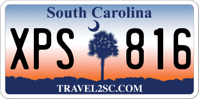 SC license plate XPS816