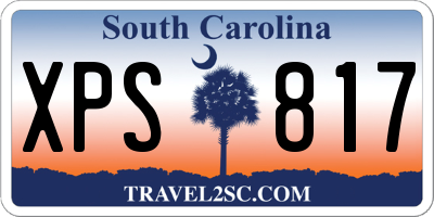 SC license plate XPS817