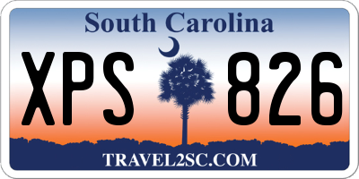 SC license plate XPS826