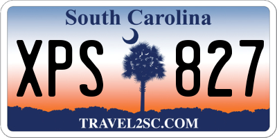 SC license plate XPS827