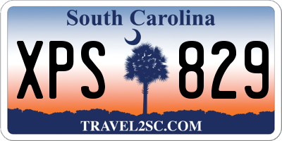 SC license plate XPS829