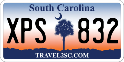 SC license plate XPS832