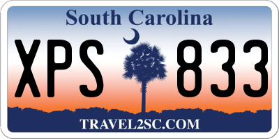 SC license plate XPS833