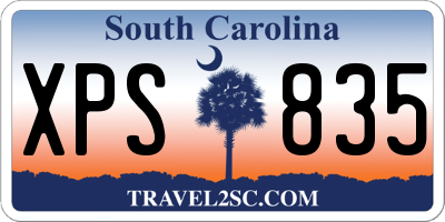 SC license plate XPS835