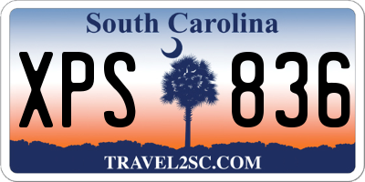 SC license plate XPS836