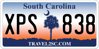 SC license plate XPS838