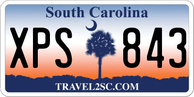 SC license plate XPS843