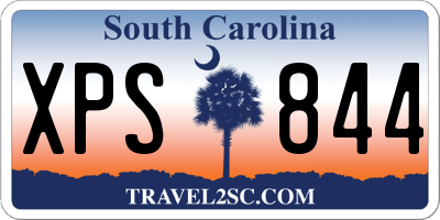 SC license plate XPS844