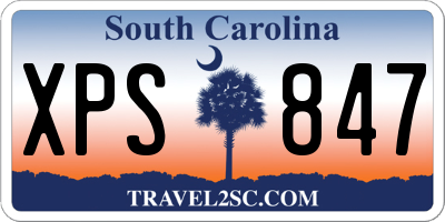 SC license plate XPS847