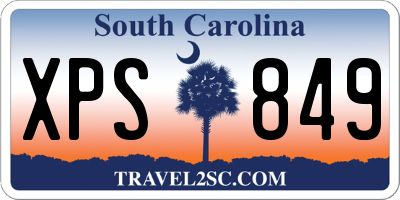 SC license plate XPS849