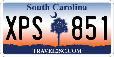 SC license plate XPS851