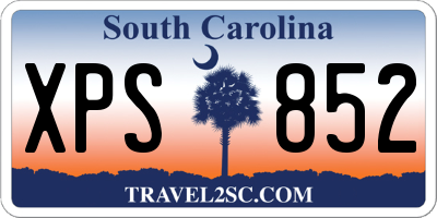 SC license plate XPS852