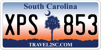 SC license plate XPS853