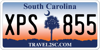 SC license plate XPS855