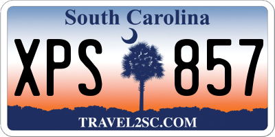 SC license plate XPS857