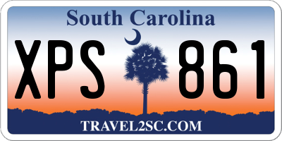 SC license plate XPS861