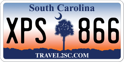 SC license plate XPS866